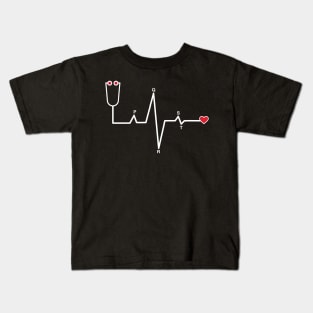 PQRST Nurse Alphabet Nurse Electrocardiogram, Student Nursing Graduation nurse nursing school Gift Kids T-Shirt